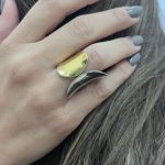 Ατσάλινο δαχτυλίδι δίχρωμο