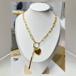 Κολιέ με καρδιά και charms