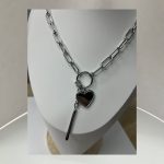 Κολιέ με καρδιά και charms - Image 2