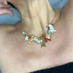 Ατσάλινο κολιέ με charms