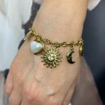 Ατσάλινο βραχιόλι με charms - Image 2